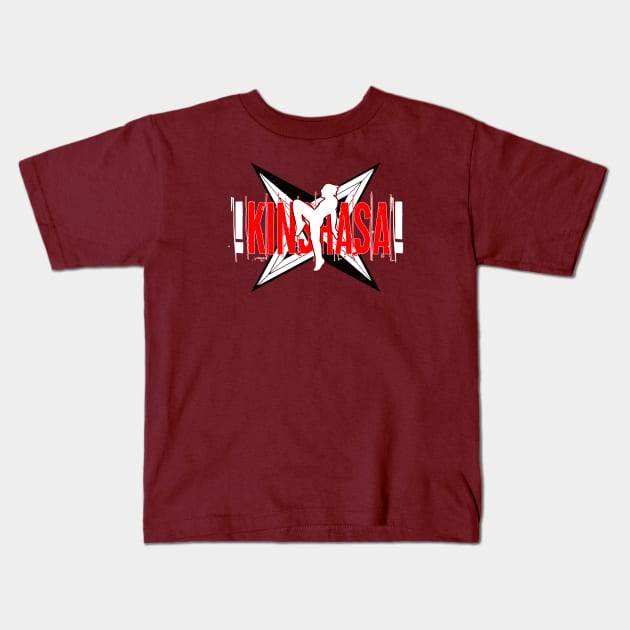 KINSHASA!! Kids T-Shirt by Mercado Graphic Design